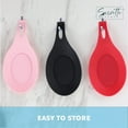 thumbnail image 5 of Servette Home Round Silicone Spoon Rest & 4oz Glass Salt and Pepper Shaker Set - Pink, 5 of 6