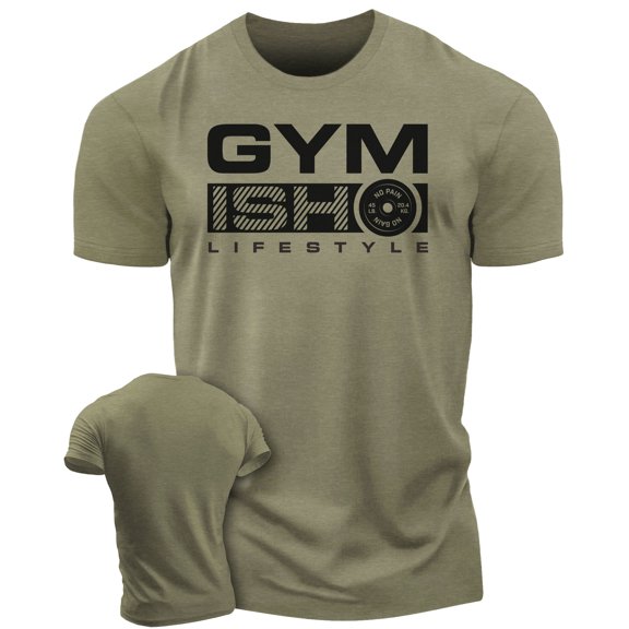 Gymish 3 Workout T-Shirt for Men – Funny Gym Shirt, Lifting Tee, Deadlift Shirt, Athletic Gym Wear