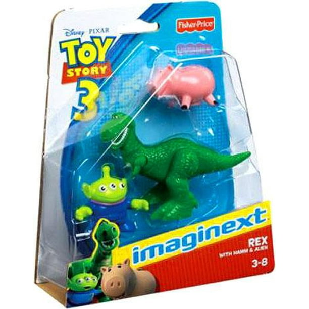 FisherPrice Imaginext Toy Story 3 Rex with Hamm & Alien Min Action
