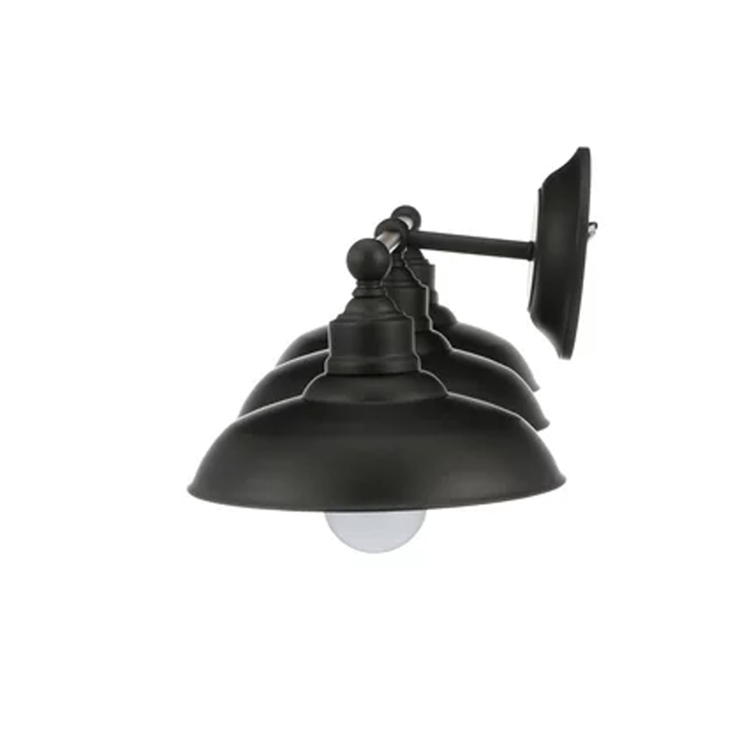 Better Homes & Gardens 3-Light Bronze Dimmable Electric Mordern Vanity Lights with Painted Glass