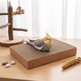 thumbnail image 6 of 1PCS Bird Cardboard Platform Hanging Parrot Cage Perch Bird Paw Grinding Stand Parakeet Chew Toys Parrot Cage Playground for Budgie Conure Cockatiel Finch (Large), 6 of 6