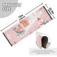 thumbnail image 5 of Yayeee Runner Rug for Bedroom 2'x6' Machine Washable Hallway Non Slip Mat, Pink Christmas Snowman, 5 of 8