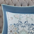 thumbnail image 3 of GDF Studio 8-Piece Cotton Floral Reversible Comforter Set, Shabby Chic Style, Queen Size, Blue, 3 of 12