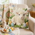 thumbnail image 5 of Iumwxz Printed Easter Pillowcase, 45x45 cm Square Decorative Throw Pillow Cover with Multicolor Pattern, Soft Short Lint Material for Sofa and Bed Decor, 5 of 6
