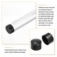 thumbnail image 3 of Uxcell 4pcs Tapones de goma 63mm (2 1/2 pulgadas) ID Cubierta redonda de tapón de extremo Protectores de rosca negros, 3 of 5