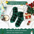 thumbnail image 6 of Christmas Slipper Socks for Women with Grippers, Non Slip Fuzzy Grip Winter Warm Cozy Thick Comfy Soft Fleece Cabin Socks, 6 of 6
