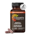 thumbnail image 1 of CocoaVia Cardio Health Supplement, 30 Day, 500mg Cocoa Flavanols, Support Heart Health, Boost Nitric Oxide, Blood Circulation, Energy, Vegan, Dark Chocolate, 60 Capsules, 1 of 5