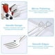 thumbnail image 2 of Juego de 12 Cucharas y Tenedores de Postre, Cucharas de Helado en Forma de Pala, Mini Cucharas de Pala para Café, Yogur, Pastel, Fruta, 2 of 5