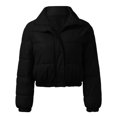 thumbnail image 5 of Vedolay Parkas for Women Long Sleeve Cardigan Coats Open Front Button Down Loose Coats 2023 Black,XL, 5 of 5