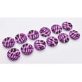 thumbnail image 7 of IBA Indianbeautifulart Purple 2 Hole Leopard & Tiger Animal Skin Buttons Canvas Fabric Covered Buttons&nbsp;Cloth Embellishments For Scrapbooking Pack Of 50, 7 of 7