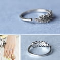 thumbnail image 7 of Dengmore Ring The Set Crystal Leaf Opening Ring Reveals Your Unique Personality, 7 of 7