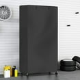 thumbnail image 3 of Waterproof Shelf Cover, Easy Access 210D Silvered Oxford Fabric Keep Dry Dustproof Storage Wire Rack Cover with Hook and Loop Fastener for Wire Shelves, 3 of 7