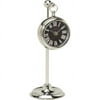 Uttermost Pocket Watch Nickel Marchant Black Desktop Clock