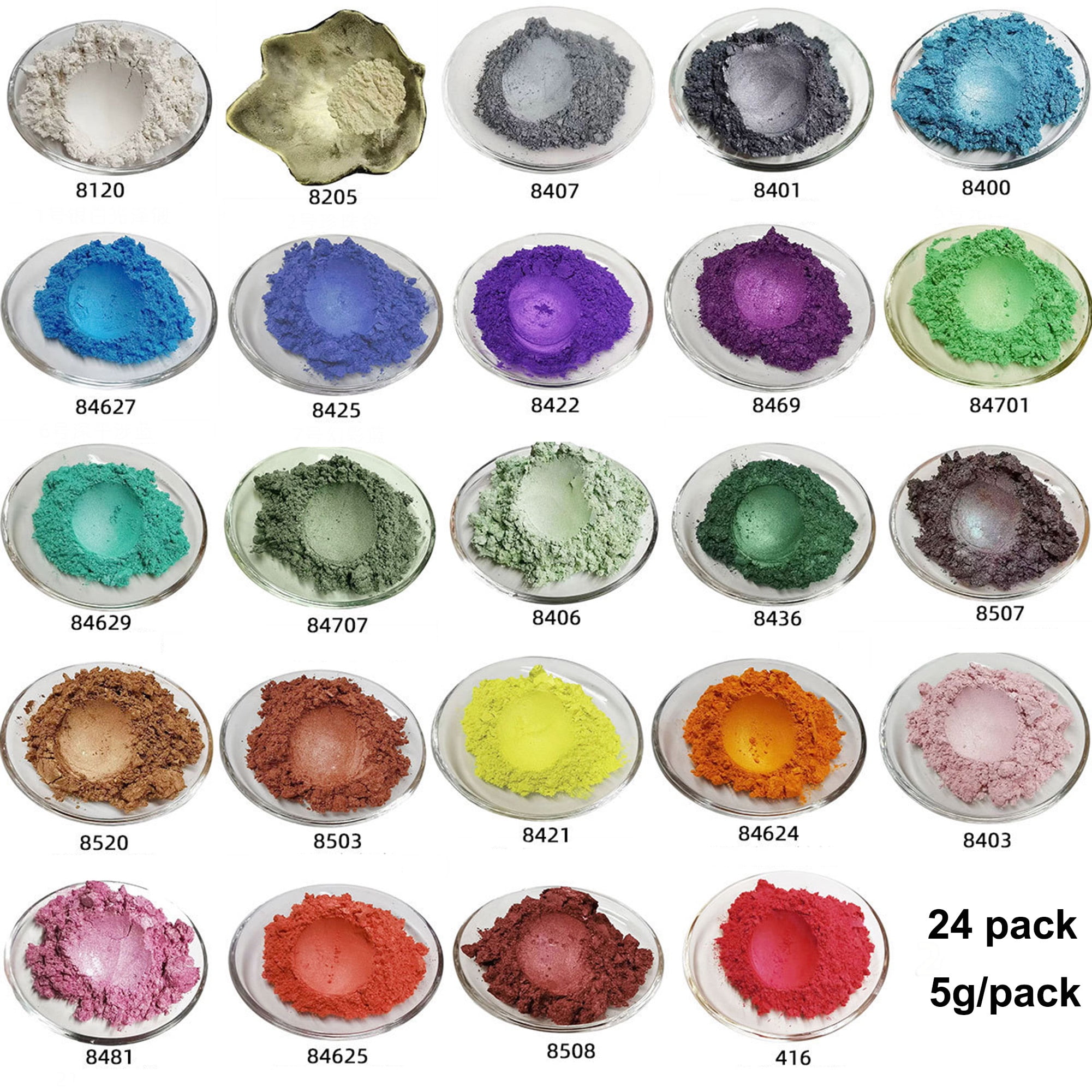 Epoxy Resin,32oz Epoxy Resin Kit for Beginner,Crystal Clear Epoxy Resin with Mica Powder,Hand Casting & Coating Kits Art Craft Supplies,DIY Jewelry Making Resin Art