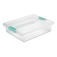 thumbnail image 3 of Sterilite Plastic Large Clip Clear, 6 Pack & Mini Clip Storage Box, 6 Pack, 3 of 11