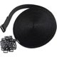 thumbnail image 3 of Reusable Adjustable Nylon Cinch Strap with Buckle for Organizing Storage Black 5m, 3 of 5