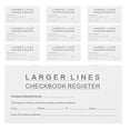 thumbnail image 1 of Miangastore Checkbook Register Paper 10Set 6.0X3.0X0.01In, 1 of 8