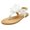 White, variant on Tosmy Toddler Girl Sandals Children Flat Bottomed Pin Toe Sandals Flower Beach Shoes Pin Toe Little Girls Sandals For Outer Wear For 3.5-4 Years
