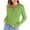 Green, variant on JGGSPWM Womens Button Up Henley Ribbed Knit Tops Solid Tunic Pullover Slim Fit Tshirt Long Sleeve Blouse V Neck Tee Shirts Green