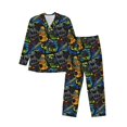 thumbnail image 1 of Balery Off-Road Vehicle Pijama para Hombre de Dos Piezas con Manga Larga, Conjunto de Dormir y Descanso Suave con Bolsillos-Large, 1 of 7