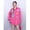 pink, variant on European Station 2026 Fall New Fashion Cartoon Embroidery Shirt For Women, Long And Loose Fit, Versatile Denim Jacket