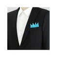 thumbnail image 4 of INSPIRE CHIC Men's Pocket Squares PreFolded Triangles On Card Suit Handkerchief Blue One Size, 4 of 4