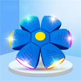 thumbnail image 1 of Saucer Ball for Dogs,Pet Toys Dog Toys Strange Magic Flying Saucer Ball Magic Decompression Deformation Foot Stomp Light-Emitting Venting Stomp Ball for Dogs Adult(Blue,No Light), 1 of 1