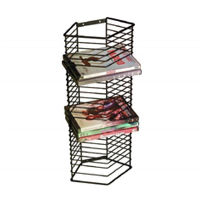 Onyx Black Wire DVD Rack