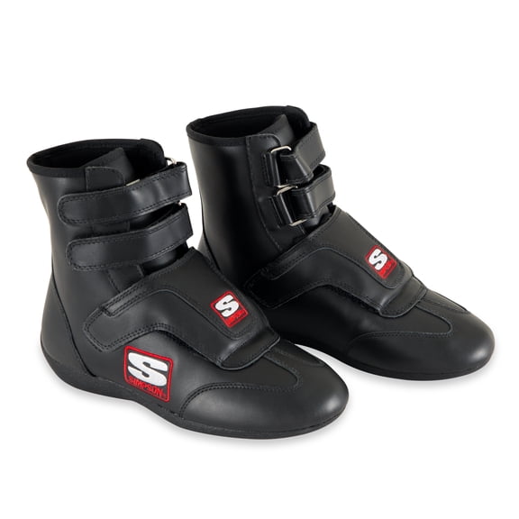 Simpson Racing SP650BK Stealth Sprint Driving Shoes Adult Mens 6.5 Black Pair