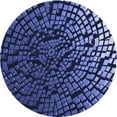 thumbnail image 1 of Ahgly Company Machine Washable Indoor Round Transitional Light Slate Blue Area Rugs, 5' Round, 1 of 7