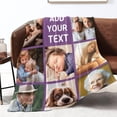 thumbnail image 4 of Love Hapiness Custom Blanket with 15 Photos Personalized Picture Blankets Customized Gifts for Girfriend for Valentiens, 60x80 inch Blankets, 4 of 5