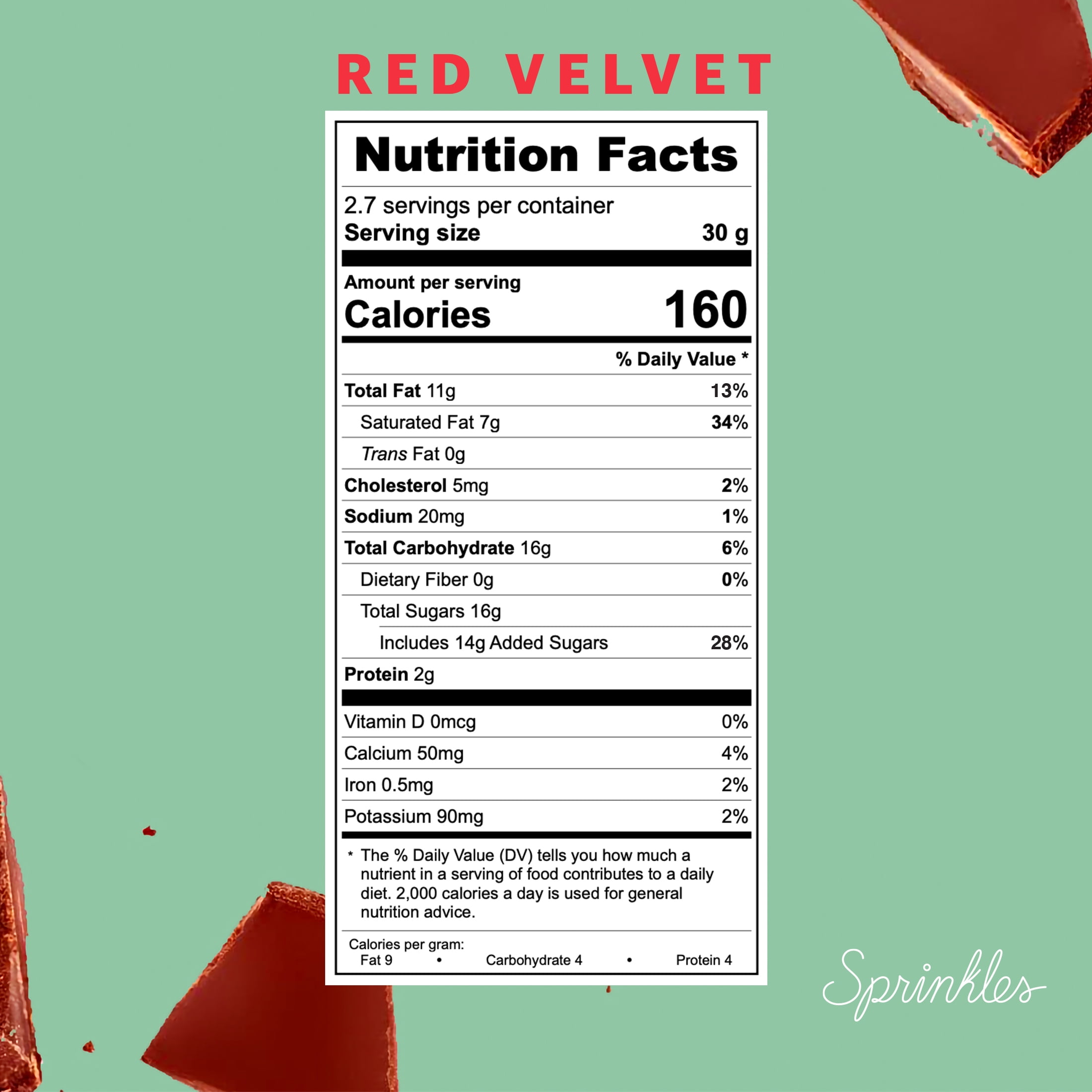 (3 pack) Sprinkles Premium Red Velvet Chocolate Bar with Cream Cheese Filling