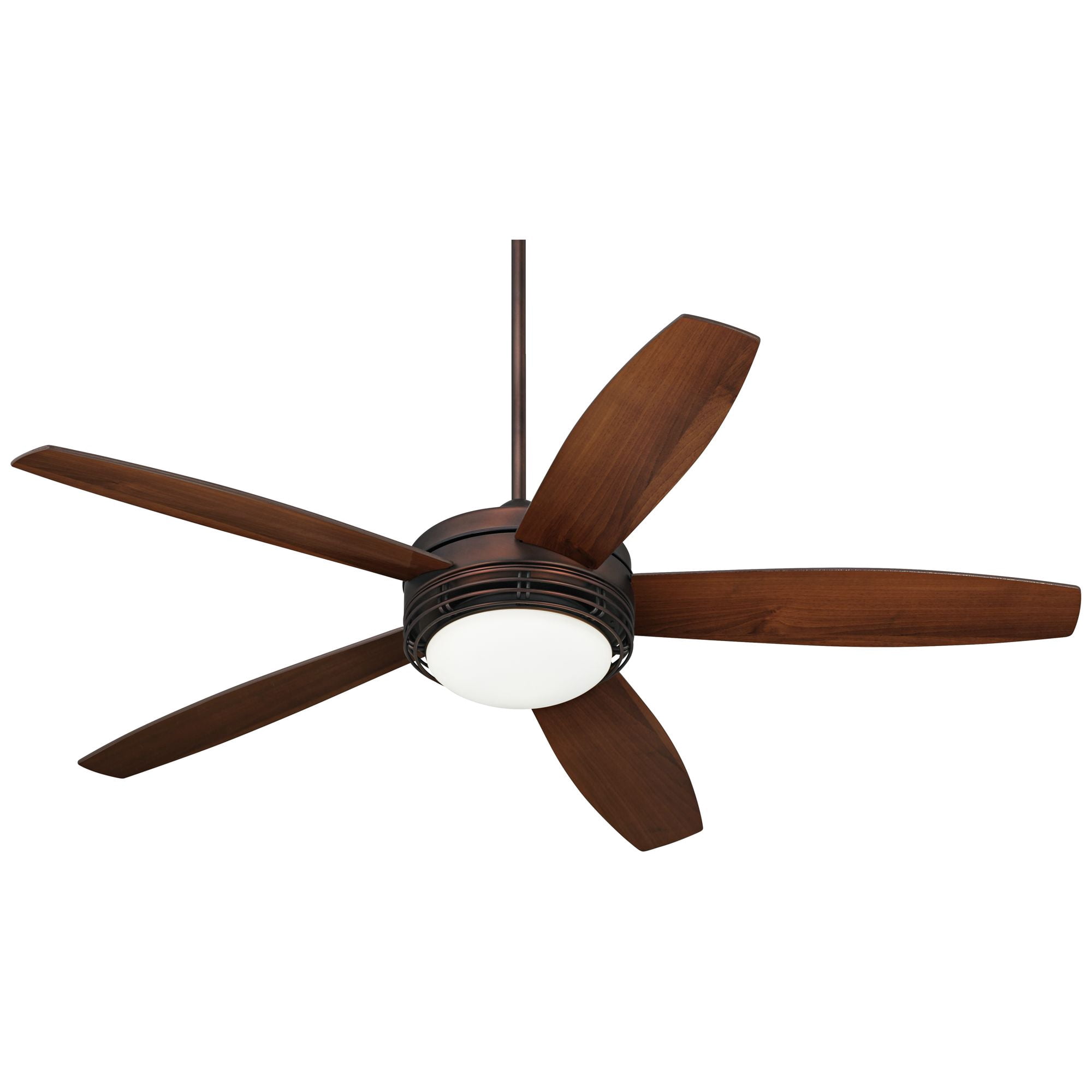 60" Casa Vieja Province Modern Indoor Outdoor Ceiling Fan with Light LED Remote Oil Brushed Bronze Dark Walnut Opal Glass Damp Rated for Patio House