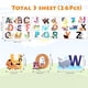 thumbnail image 2 of ABC English Alphabet Wall Stickers, Children's Room Decals, Animal Wall Decals, Baby Kids Room Nursery, 2 of 5