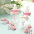thumbnail image 2 of BalsaCircle 12 Pink Plastic Mini Baby Pacifiers Party Favors DIY Baby Shower Accessories, 2 of 7