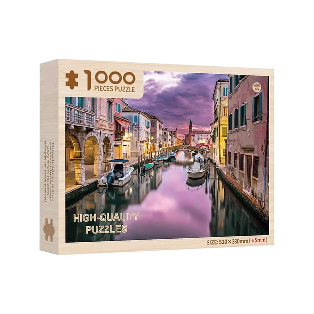 Puzzle HUOGUO, 1000 piezas, decoración de madera, pintura famosa
