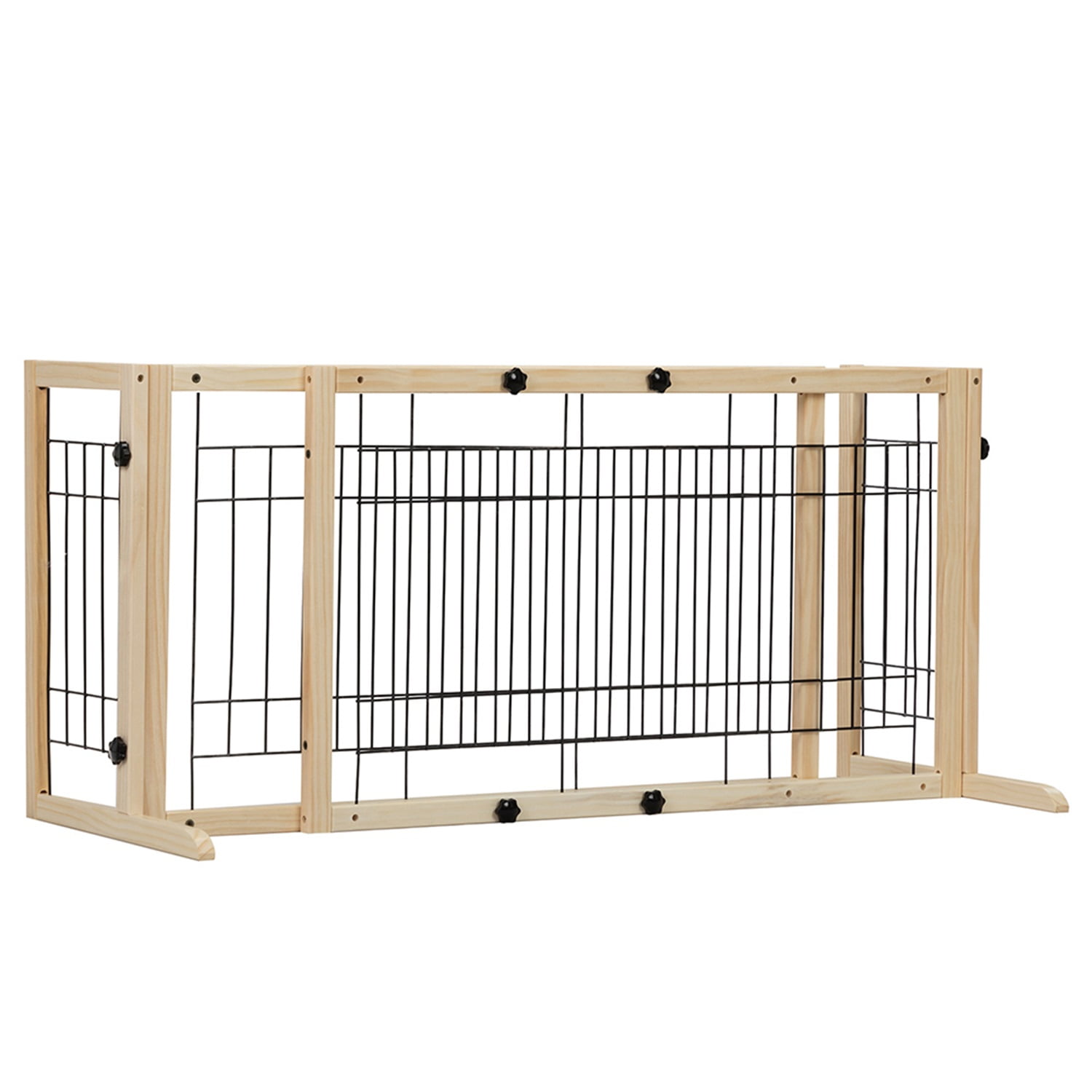 Pefilos 70" Wide Adjustable Freestanding Pet Gate for Dogs, 40"-70" Adjustable Wood Dog Fence Indoor Step Over Dog Gate Extra Wide for House, Doorways, Stairs, Beige Pefilos 70" Wide Adjustable Freestanding Pet Gate for Dogs, 40"-70" Adjustable Wood Dog Fence Indoor Step Over Dog Gate Extra Wide for House, Doorways, Stairs, Beige