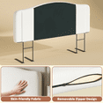 thumbnail image 6 of Pinmoco Upholstered Headboard for Full Bed, Height Adjustable and Memory Foam Arc-shaped Head Board, White, 6 of 9