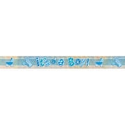 Prismatic Foil It's a Boy Baby Shower Banner, 9 ft, Blue, 1ct