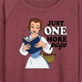 thumbnail image 3 of Disney Princess - Belle One More Page - Women's Lightweight French Terry Long Sleeve Shirt, 3 of 5