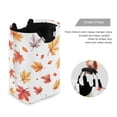 thumbnail image 3 of Yayeee Freestanding Laundry Hamper with Handle Collapsible Large Storage Basket for Clothes, Watercolor Autumn Leaves, 3 of 7