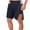 Navy, variant on XMMSWDLA Tear Away Shorts for Men Post Surgery Clothing Wide Leg Snap Loose Fit Shorts Plus Size Shorts