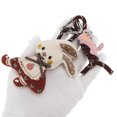 thumbnail image 5 of Unique Bargains 1 Pc Handbag Charm Cute Rope Handbag Accessories Dark Brown Red, 5 of 6