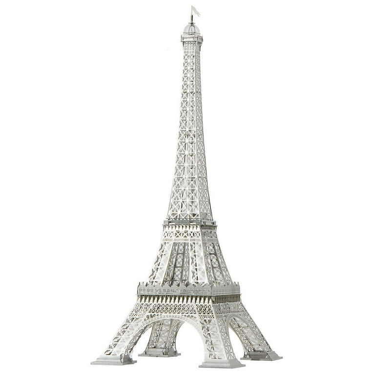 Grand Metal Eiffel Tower 9ft Tall - White