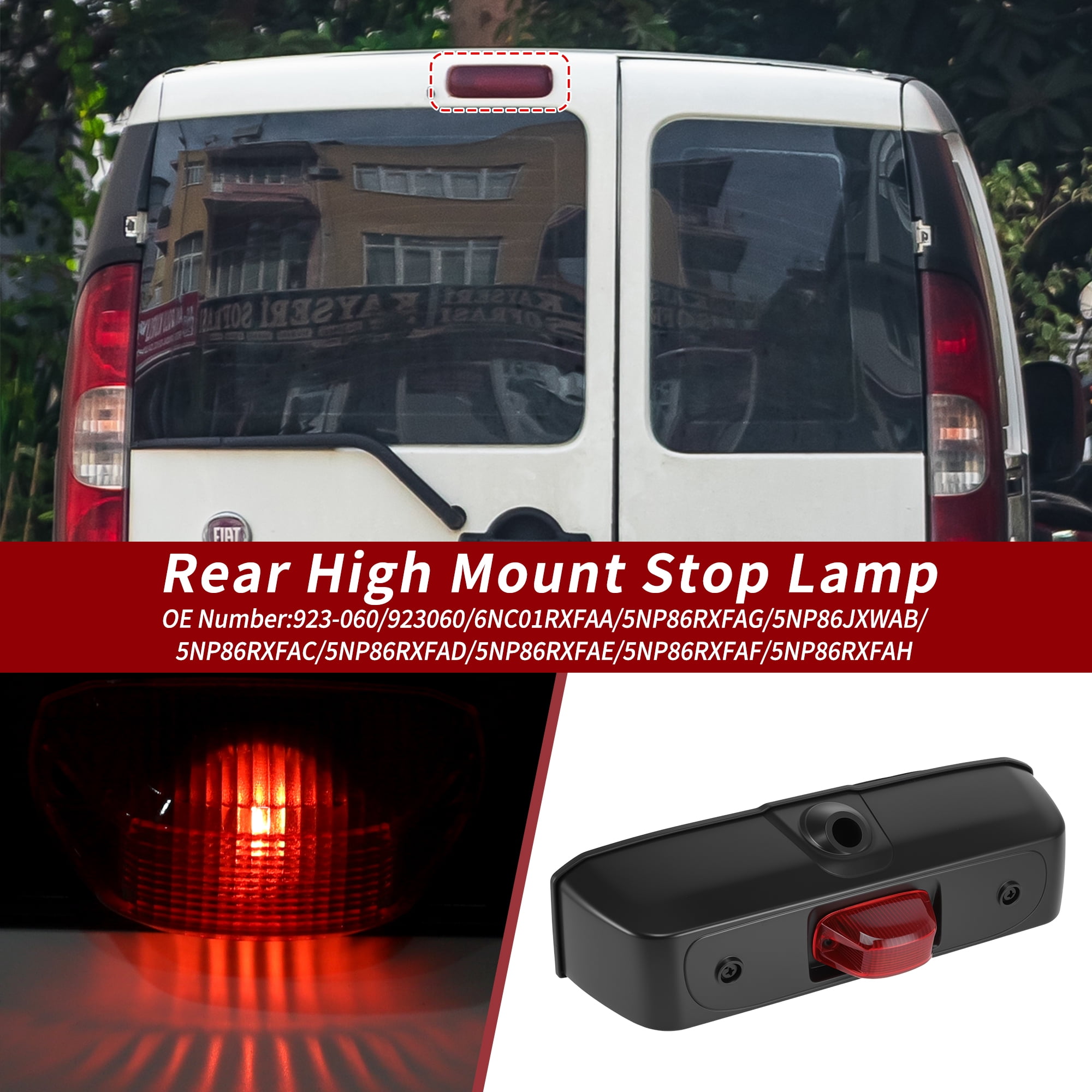 Unique Bargains LED Third Brake Light for Ram ProMaster 1500 2500 3500 2014-2022