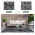 thumbnail image 2 of Outdoor Rug  for Patios   Reversible Outdoor Plastic Straw Camping Rug Carpet  Large Area Rugs Mats for RV  Camper  Deck  Balcony  Porch  Backyard  Beach  Picnic. Leaf, 2 of 7