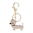 thumbnail image 1 of Metal Rhinestone Sausage Dog Keychain Dachshund Puppy Key Ring Cartoon Animal Keychain Shoulder Bag Key Chain Key Chain, 1 of 10