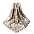 thumbnail image 3 of YUEHUA Satin Silk Scarf Bandana Women Square Satin Hair Wrap Head Scarf Lightweight Neck Scarves Floral Design, 3 of 4