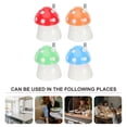 thumbnail image 2 of MasteelfCA 4Pcs Mushroom Toothpicks Holders Dental Floss Storage Boxes Toothpick Containers, 2 of 8