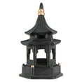 thumbnail image 1 of 1Pc Hexagon Pavilion Shaped Decor Creative Ceramic Craft Desktop Supply Black, 1 of 8